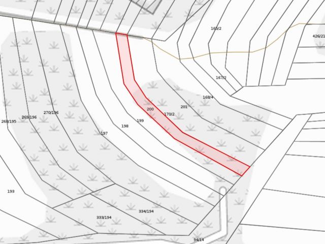 Lageskizze - Vertragsfreier, teilweise mit Bäumen bewachsener Grundstücksstreifen unweit zum Gelände des HIL-Werks in St. Wendel