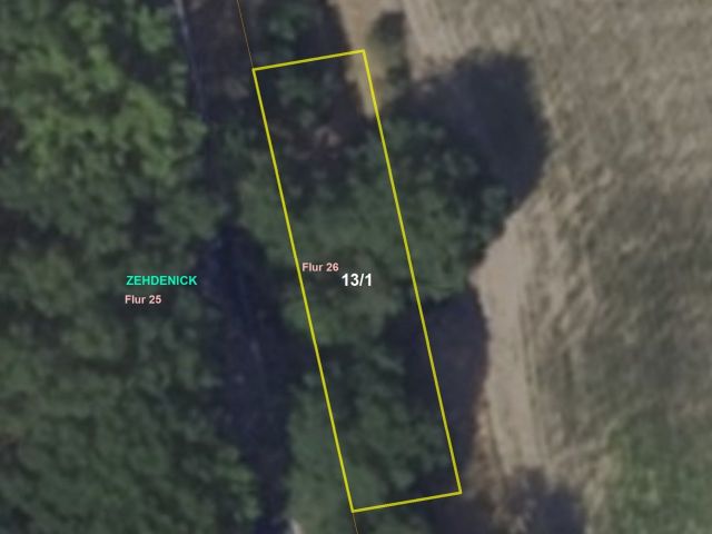 Lageskizze - Vertragsfreie Fläche mit Baumbewuchs an der B 109