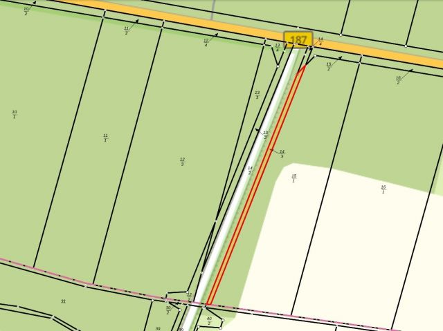 Lageskizze - Vertragsfreier Waldstreifen südlich der B 187