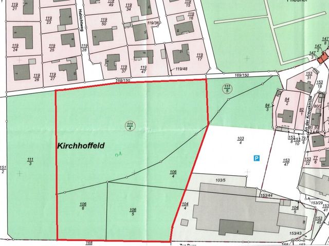 Lageskizze - Über 1,6 Hektar Wald zwischen Wohnhäusern und Gewerbebetrieben ** unweit der Nordsee**