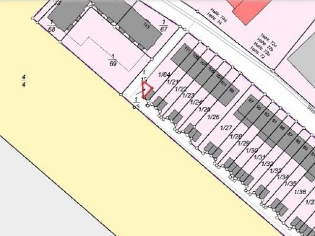 Lageskizze - Kleines Grundstück mit Trafohäuschen angrenzend an Wohnbebauung in Frankfurt am Main