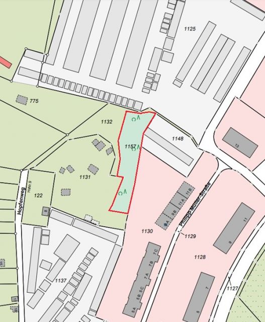 Lageskizze - Vertragsfreie mit Bäumen und Sträuchern bewachsene Fläche im Berliner Umland