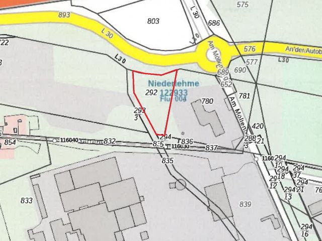 Lageskizze - Vertragsfreies Grundstück im Gewerbegebiet südlich der A10 und südöstlich der Berliner Stadtgrenze