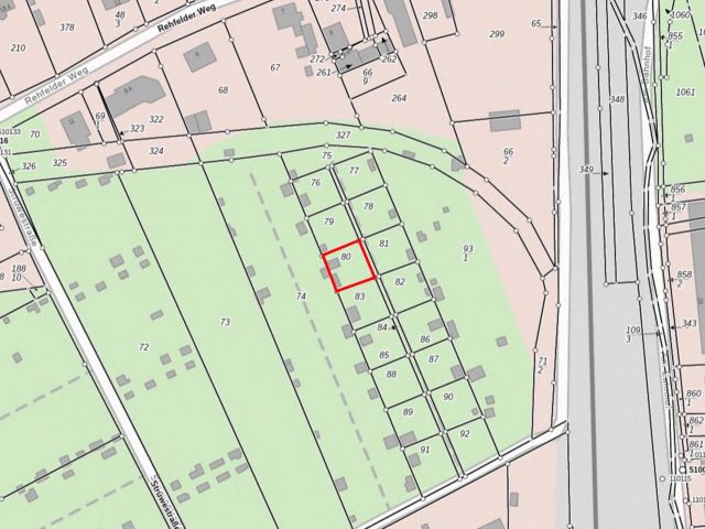 Lageskizze - Gartengrundstück im Stadtgebiet Kyritz