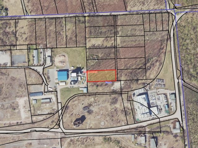 Lageskizze mit Luftbildunterlegung - Vertragsfreie Waldfläche im östlichen Randbereich des Harzes