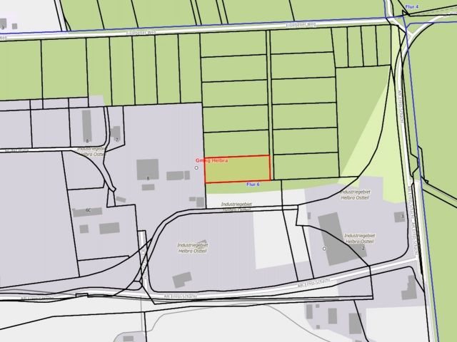 Lageskizze - Vertragsfreie Waldfläche im östlichen Randbereich des Harzes