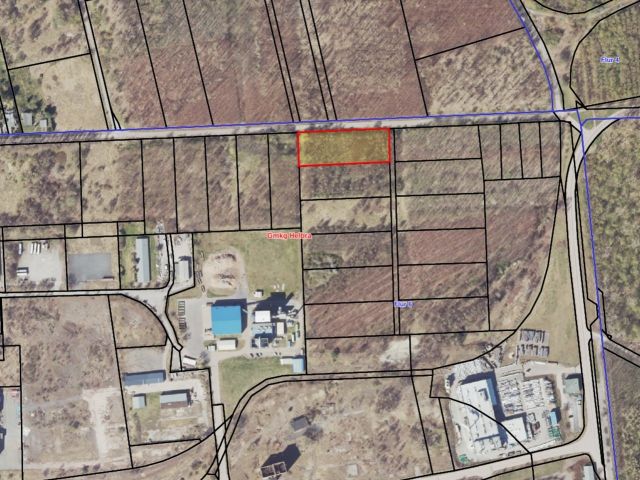 Lageskizze mit Luftbildunterlegung - Vertragsfreie Waldfläche im östlichen Randbereich des Harzes