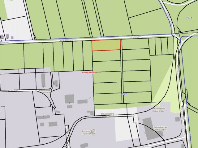 Lageskizze - Vertragsfreie Waldfläche im östlichen Randbereich des Harzes