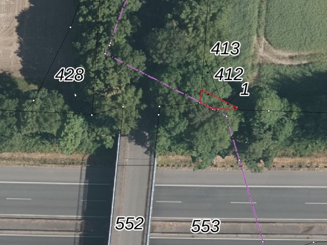 Lageskizze - Kleine Ackerrand-/Böschungsfläche oberhalb der A40 in Dortmund