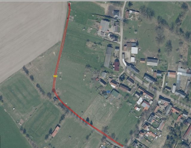 Lageskizze Flurstück 192 - Zwei schmale, teilweise vertragslos genutzte Grundstücksstreifen in der Pringnitz