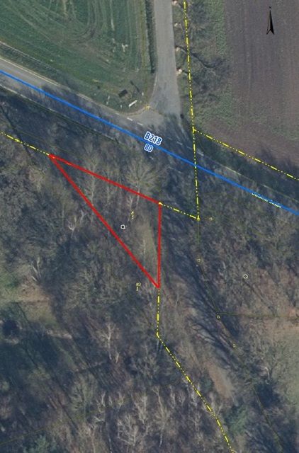 Lageskizze - Vertragsfreie Gehölzfläche ca. 18 km nördlich von Osnabrück