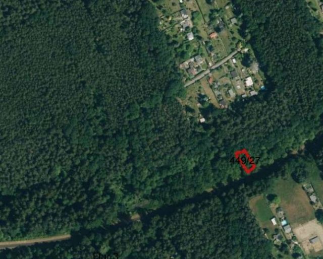 Lageskizze Flurstück 449/27 - Zwei bewaldete Flächen am ´Zeitzbach´