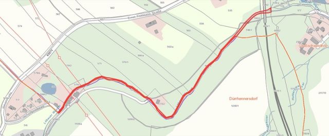 Lageskizze Flurstück 605/6 - Vertragsfreie Grundstücke in Südostsachsen * Wasser-, Wald- und Freifläche * 