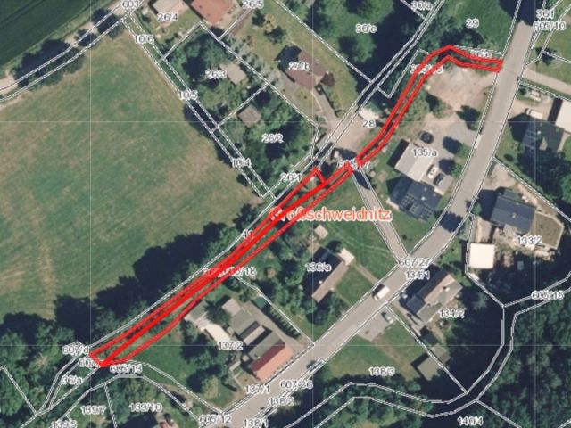 Lageskizze Flurstücke 36 b, 605/18 und 605/16 605/6 - Vertragsfreie Grundstücke in Südostsachsen * Wasser-, Wald- und Freifläche * 