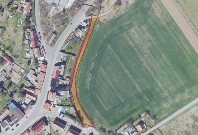 Lageskizze - Grünlandstreifen in Ortsrandlage im Landkreis Mansfeld-Südharz