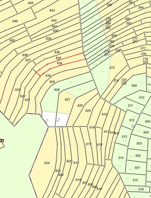 Lageskizze Flurstück 634 - 5 teilweise bestockte Landwirtschafts-/Grünlandflächen in Streulage von Nanzenbach im Lahn-Dill-Kreis