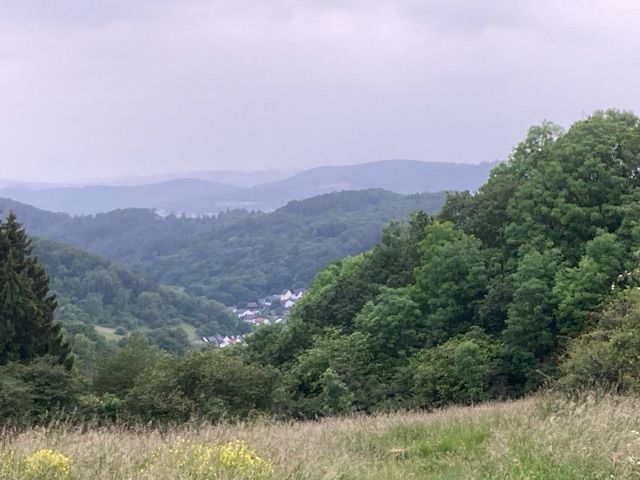 Blick auf Umgebung Flurstück 235 - 5 teilweise bestockte Landwirtschafts-/Grünlandflächen in Streulage von Nanzenbach im Lahn-Dill-Kreis