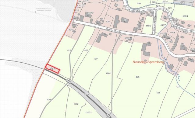 Lageskizze - Ehemaliges Bahnwärterhaus im Oberlausitzer Bergland und direkt an der Tschechischen Landesgrenze