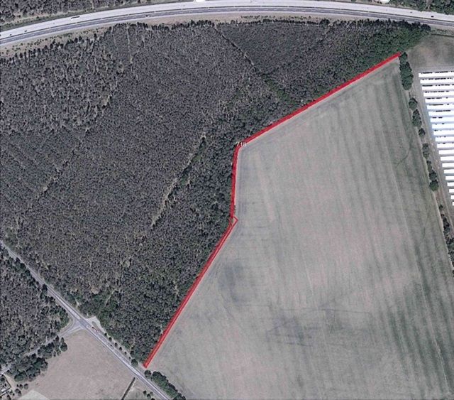 Lageskizze Flurstück 718 - Kleine Grünfläche neben Wohngrundstück, Ackerstreifen im B-Plan und Wegefläche mit insgesamt über 1,9 ha Grundstücksgröße