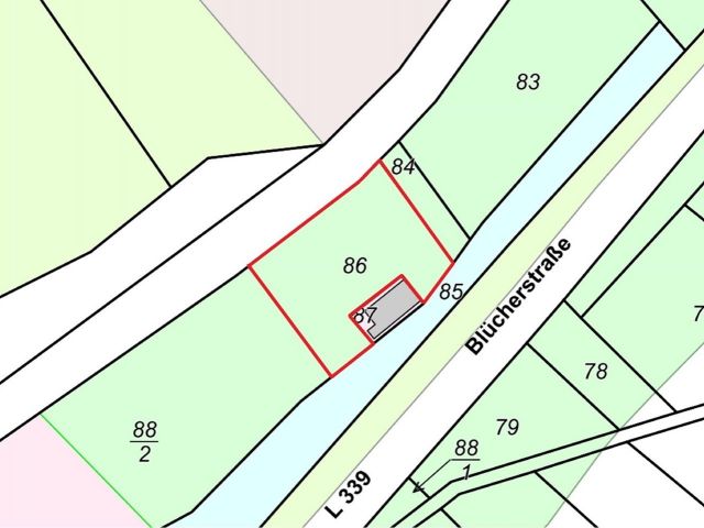 Lageskizze - Vertragsfreie Waldfläche am Holzbach