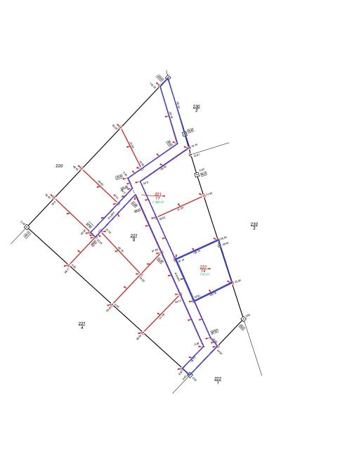 Übersicht Verkaufsfläche und Weg - Vertragsfreies Grundstück unweit vom Peenestrom **etwa 25 km von der Ostsee entfernt**