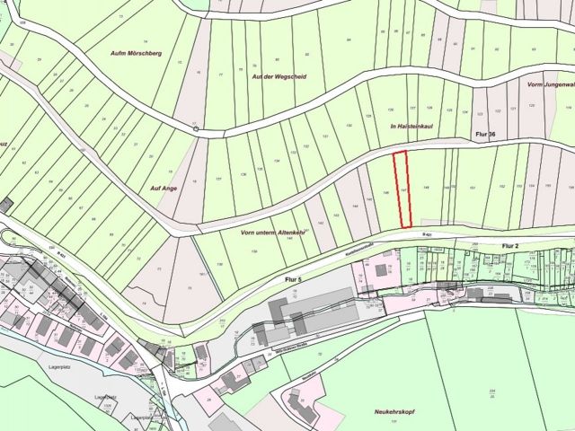 Lageskizze mit Umgebung  - Vertragsfreier Weinberg mit der Rebsorte Riesling östlich der Mosel **sofortige Nutzung möglich**