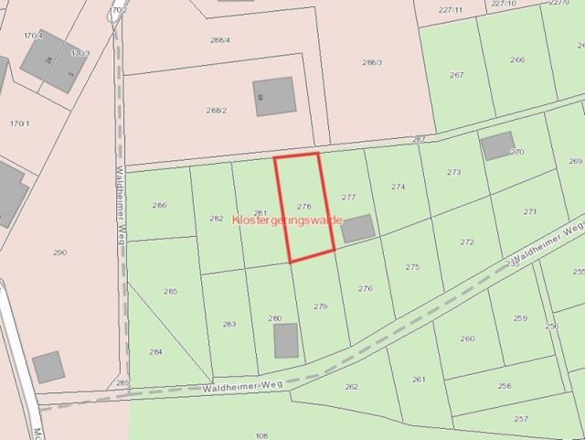 Lageskizze - Gartengrundstück mit kleinem massiven Schuppen im Städtedreieck Leipzig, Chemnitz und Dresden