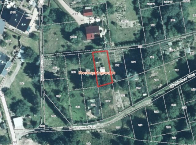 Lageskizze - Gartengrundstück mit kleinem massiven Schuppen im Städtedreieck Leipzig, Chemnitz und Dresden