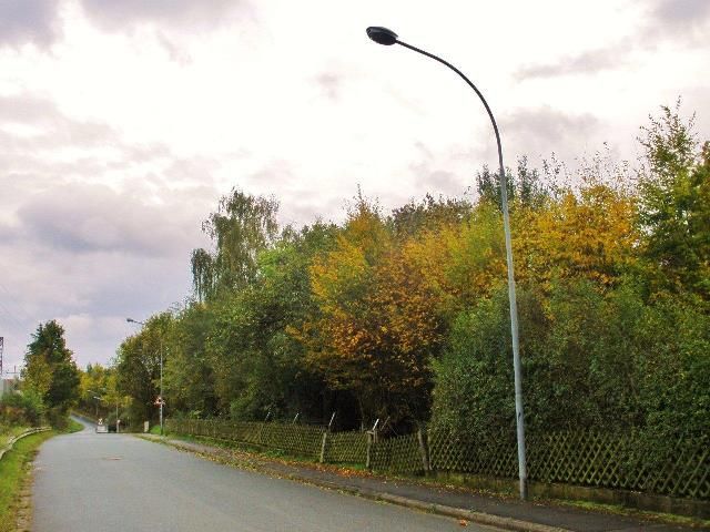 Verkaufsfläche und Umgebung - Aufnahme 2014 - Vertragsfreier ehemaliger Kleingarten und Grün-/Waldfläche am Rande eines Gewerbegebietes in der Metropolregion Nürnberg