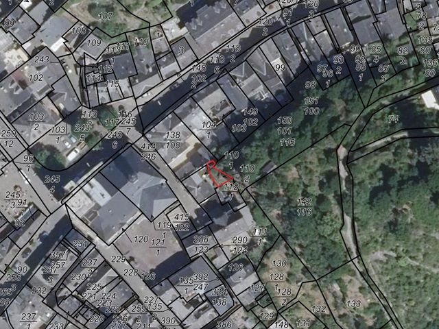 Lageskizze - Fläche hinter einem Wohngrundstück im Innenbereich nahe dem Markt- und Kirchplatz in Kaub