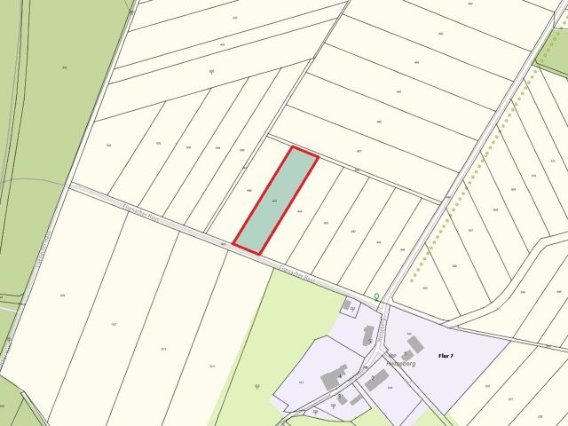 Lageskizze - 1/2 Miteigentumsanteil an einer verpachteten Landwirtschaftsfläche nördlich der Kleinsiedlung Hetzeberg