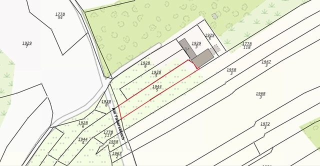 Lageskizze - Wiesen-/Landwirtschaftsfläche im Thüringer Wald