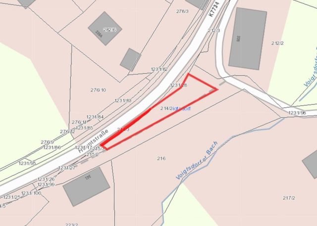Lageskizze - Vertragsfreie Grünfläche im Innenbereich