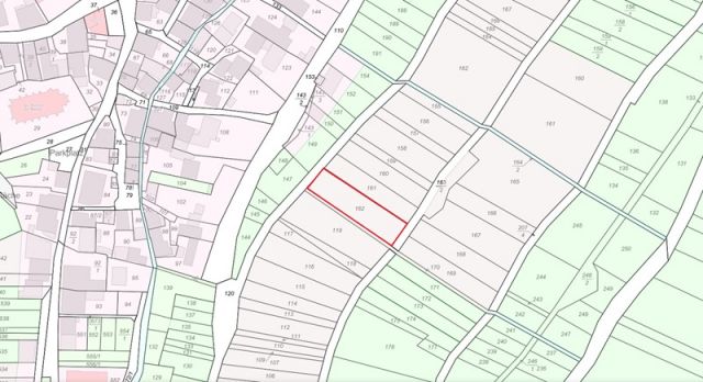 Lageskizze - Ortsnahe, ehemalige Weinbergsfläche in der Weinbaulage ´Kräuterberg´ im Oberen Mittelrheintal