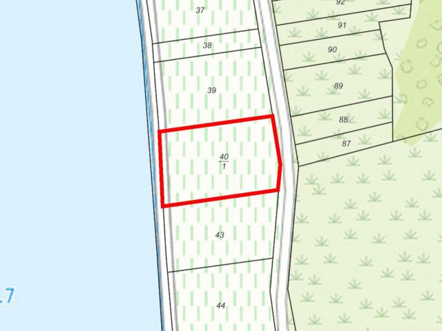 Lageskizze - Ufernaher Weinberg an der Mosel **Rebsorte Riesling**