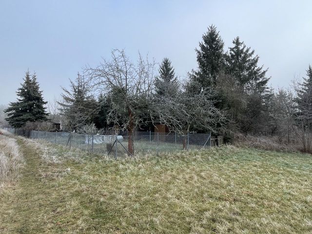 Blick auf die Verkaufsfläche - Gartengrundstück hinter Wohnbebauung **Lage im Naturpark Niederlausitzer Heidelandschaft**