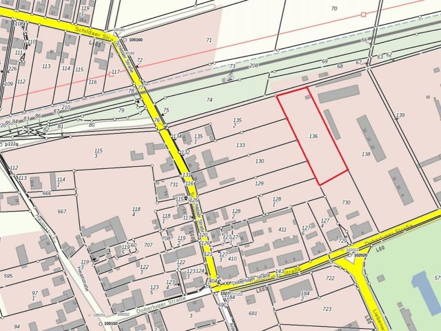 Lageskizze - Gartengrundstück hinter Wohnbebauung **Lage im Naturpark Niederlausitzer Heidelandschaft**