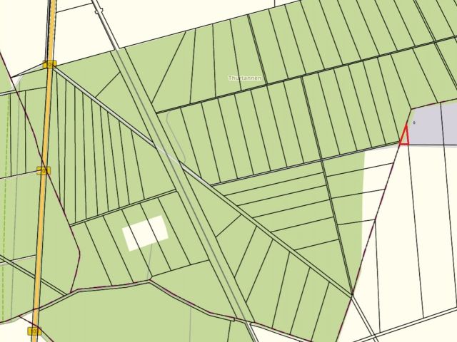 Lageskizze mit Umgebung - Vertragsfreier Wald in direkter Nachbarschaft zum Betriebshof einer Kompostieranlage
