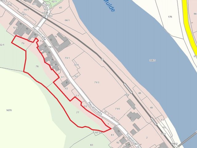 Lageskizze - Vertragsfreier Steilhang (Wald-/Gehölzflächen) hinter Wohnbebauung