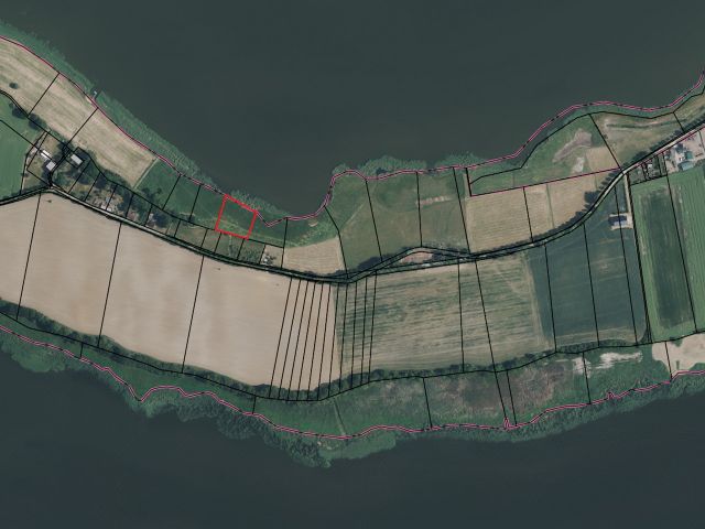 Lageskizze mit Umgebung und Luftbildunterlegung - Vertragsfreies Grundstück auf der Insel Usedom direkt am Usedomer See *zwischen Peenestrom & Stettiner Haff*