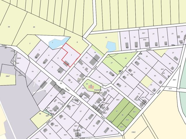 Lageskizze - Vertragsfreies Grundstück mit ruinösem ehemaligen Stall-/Scheunegebäude **etwa 34 km von Usedom entfernt**