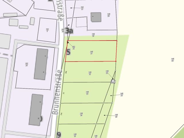 Lageskizze - Vertragsfreies Grundstück im Innenbereich von Langhagen in der Mecklenburgischen Seenplatte - Bauplatz