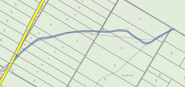 Lageskizze Flurstück 16/2 - Waldstreifen mit über 8.700 m² und kleine Splitterfläche im Speckgürtel von Berlin