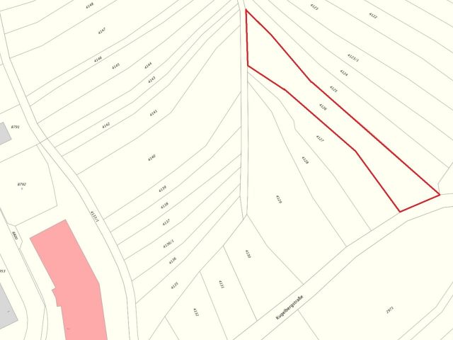 Lageskizze - Vertragsfreies Grundstück im nördlichen Schwarzwald **etwa 38 km von Karlsruhe entfernt**