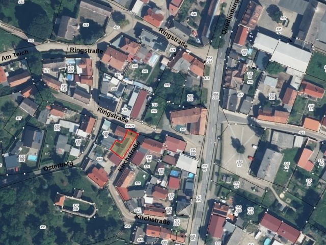 Lageskizze - Wohnhaus in zentraler Ortslage **leerstehend**