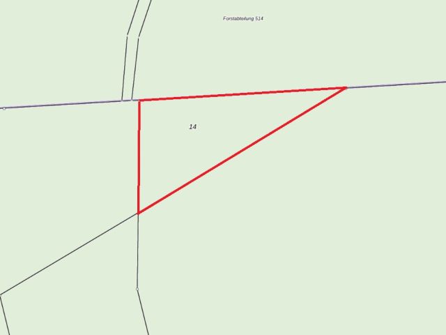 Lageskizze - Vertragsfreier Kiefernwald innerhalb eines ausgedehnten Waldgebietes
