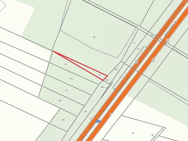 Lageskizze mit Umgebung - Vertragsfreier Wald an der BAB 2 nahe Brandenburg an der Havel