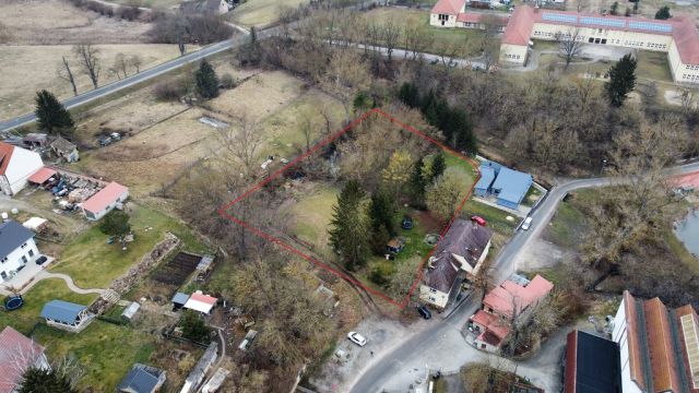 Lageskizze - Große Freifläche hinter Wohngrundstücken ca. 30 km von Erfurt entfernt - teilweise genutzt