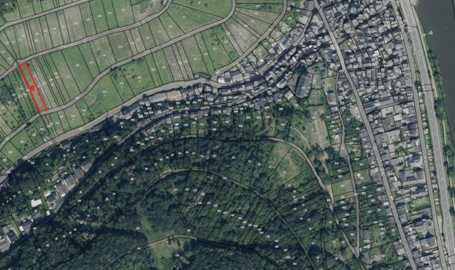 Umgebungsskizze - Vertragsfreier Weinberg mit der Rebsorte Riesling **im alten Weinort an der Mittelmosel**