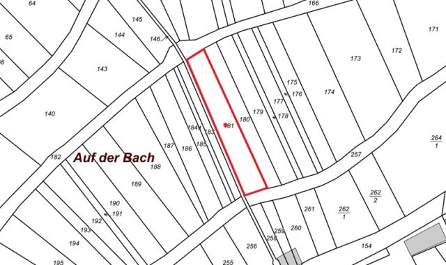 Lageskizze - Vertragsfreier Weinberg mit der Rebsorte Riesling **im alten Weinort an der Mittelmosel**